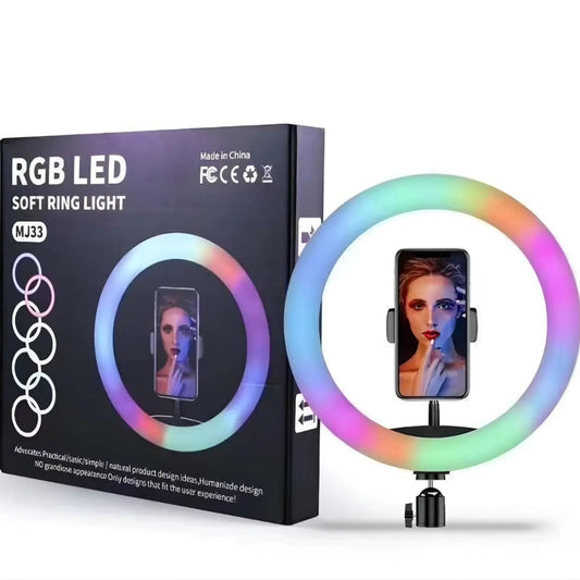 Ring Light RGB LED + Trépied 2M