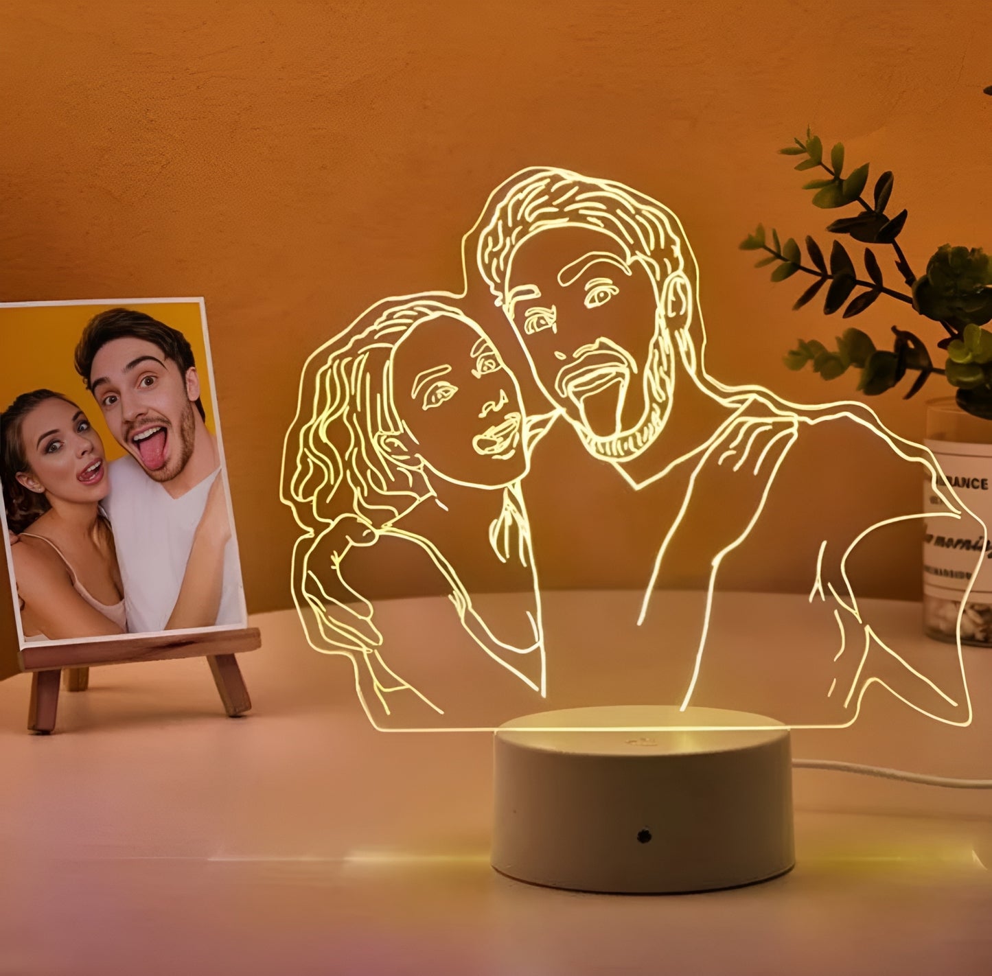 Lampe 3D personnalisée à LED