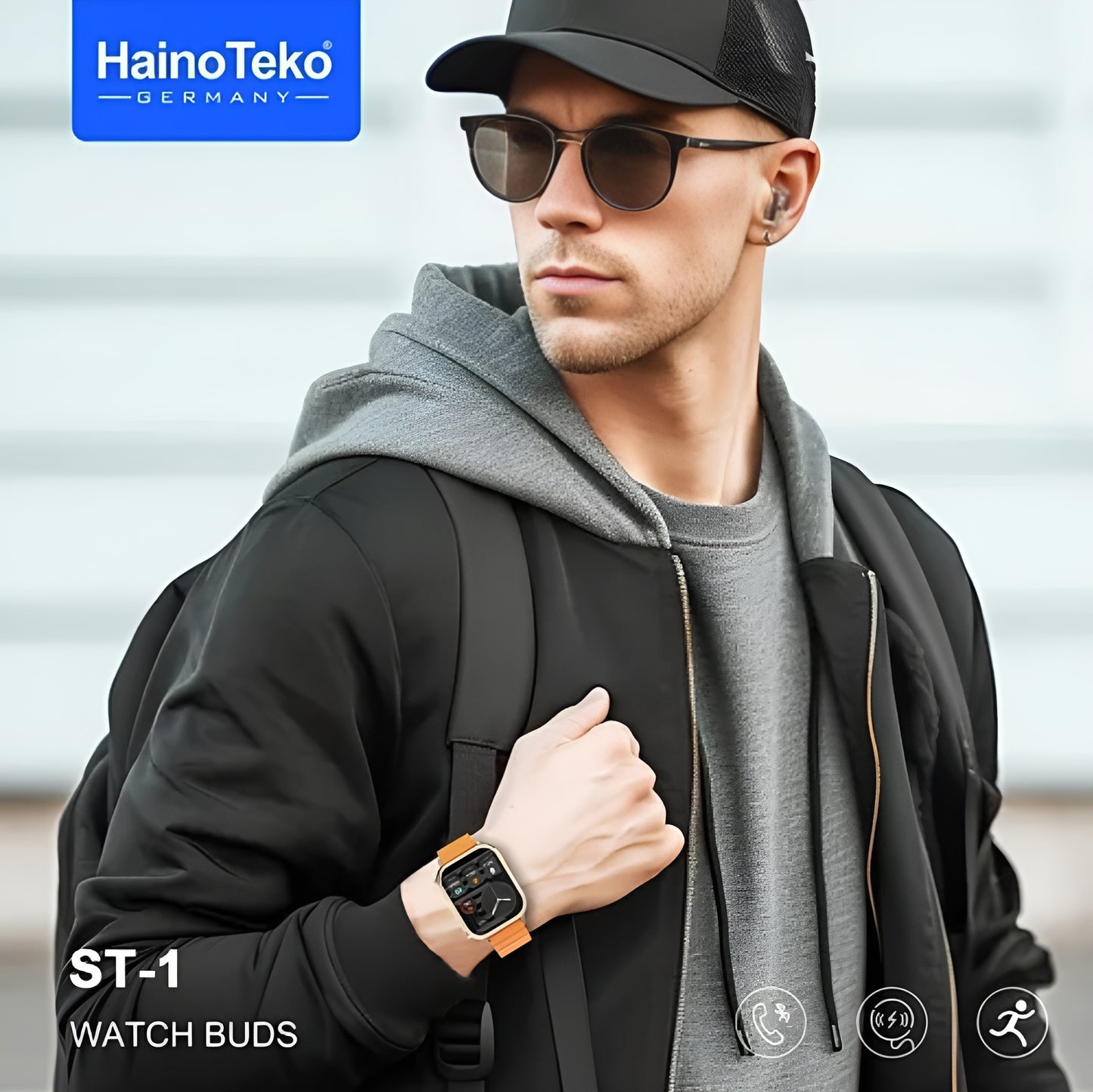 ST-1 HainoTeko smartwatch with Buds