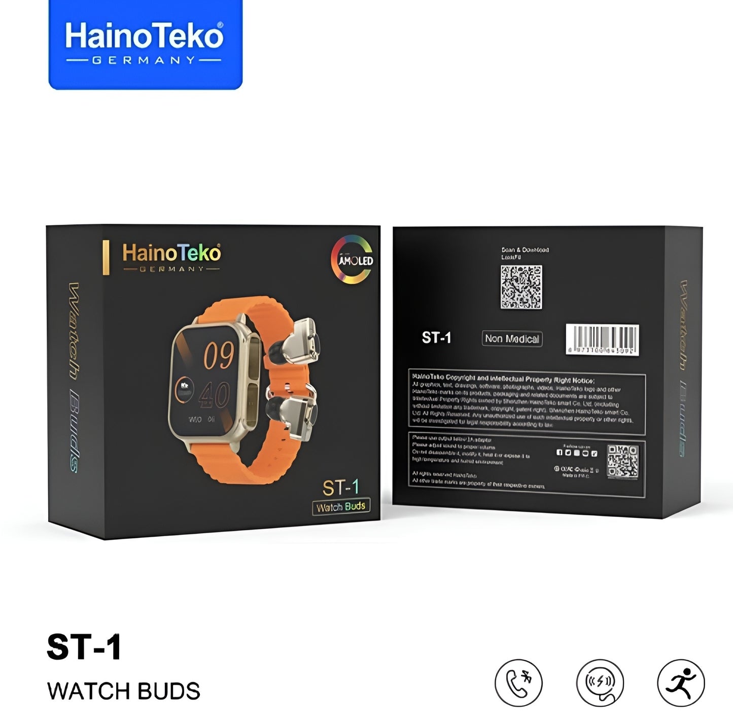 ST-1 HainoTeko smartwatch with Buds