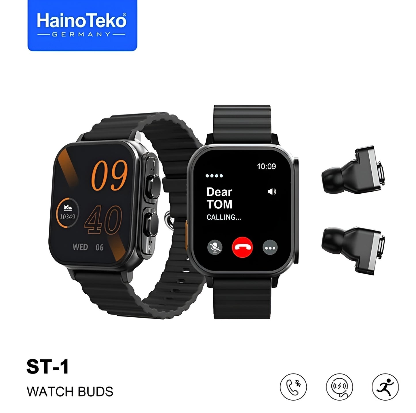 ST-1 HainoTeko smartwatch with Buds