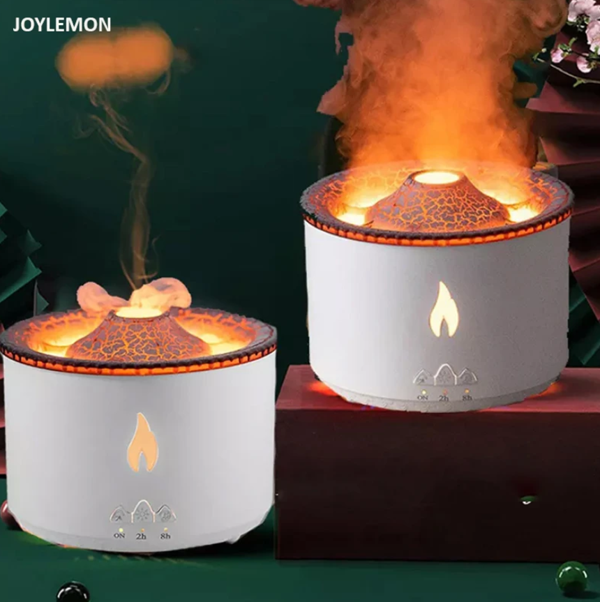 CLIUNT Humidificateur Volcan, 300ML Diffuseur d'arôme Volcan, Diffuseur  d'arôme de Flamme volcanique, Humidificateur à diffuseur de Flamme, pour Le  Bureau à Domicile : : Cuisine et Maison